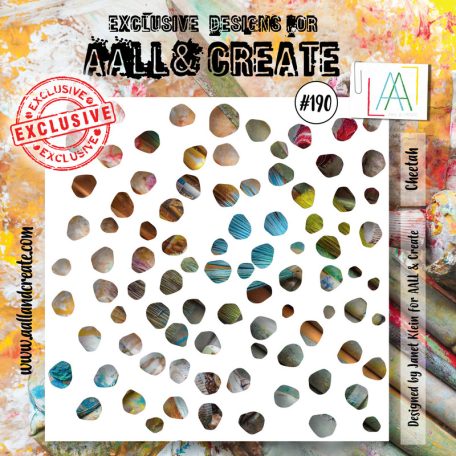 AALL & CREATE Stencil 6" (15 cm) - Cheetah (1db)