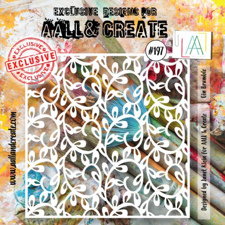 AALL & CREATE Stencil 6" (15 cm) - Gin Bramble (1db)