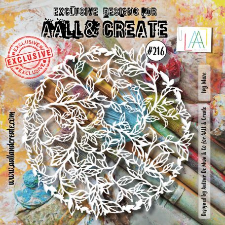 AALL & CREATE Stencil 6" (15 cm) - Ivy Maze (1db)