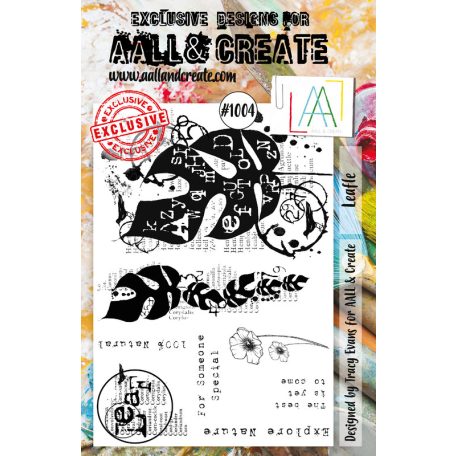 AALL & CREATE Szilikonbélyegző A6 - Leafle - Stamp Set (1 db)