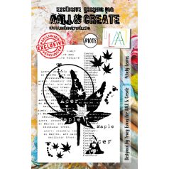   AALL & CREATE Szilikonbélyegző A6 - Pointy Leaves - Stamp Set (1 db)