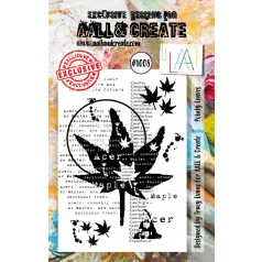   AALL & CREATE Szilikonbélyegző A6 - Pointy Leaves - Stamp Set (1 db)