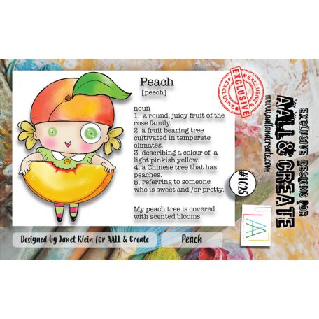 AALL & CREATE Szilikonbélyegző A7 - Peach - Stamp Set (1 db)