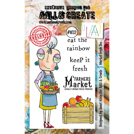 AALL & CREATE Szilikonbélyegző A7 - Market Fresh Dee - Stamp Set (1 db)