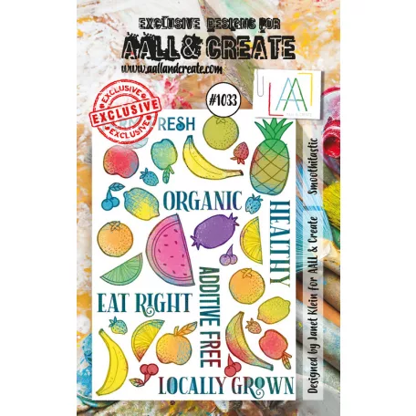 AALL & CREATE Szilikonbélyegző A7 - Smoothitastic - Stamp Set (1 db)