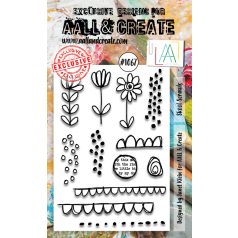   AALL & CREATE Szilikonbélyegző A6 - Skool Scrawls - Stamp Set (1 db)