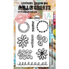   AALL & CREATE Szilikonbélyegző A6 - Scribbley Bits - Stamp Set (1 db)