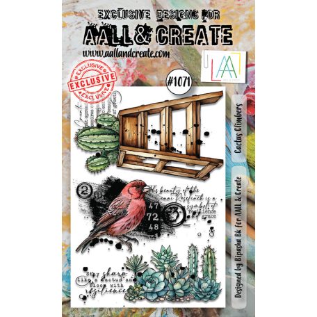 AALL & CREATE Szilikonbélyegző A6 - Cactus Climbers - Stamp Set (1 db)