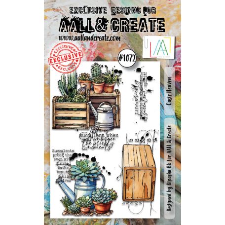 AALL & CREATE Szilikonbélyegző A6 - Oasis Heaven - Stamp Set (1 db)