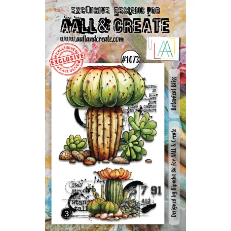 AALL & CREATE Szilikonbélyegző A6 - Botanical Bliss - Stamp Set (1 db)