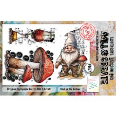   AALL & CREATE Szilikonbélyegző A6 - Toad In The Gnome - Stamp Set (1 db)