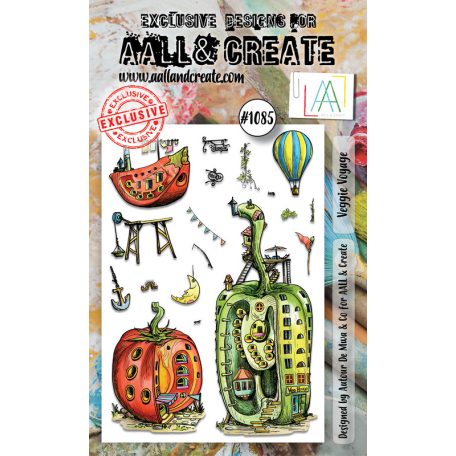 AALL & CREATE Szilikonbélyegző A6 - Veggie Voyage - Stamp Set (1 db)