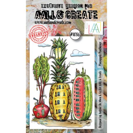 AALL & CREATE Szilikonbélyegző A6 - Pineapple Penthouse - Stamp Set (1 db)