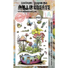   AALL & CREATE Szilikonbélyegző A6 - Aubergine Lodge - Stamp Set (1 db)