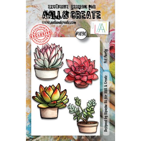 AALL & CREATE Szilikonbélyegző A7 - Pot Party - Stamp Set (1 db)