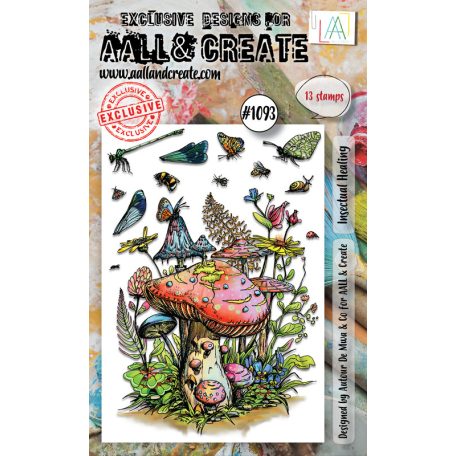 AALL & CREATE Szilikonbélyegző A6 - Insectual Healing - Stamp Set (1 db)