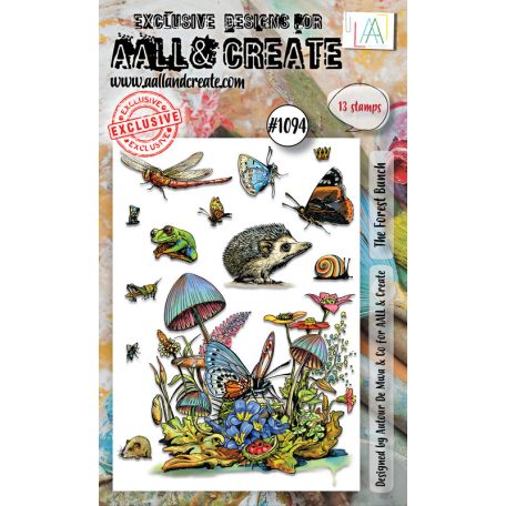 AALL & CREATE Szilikonbélyegző A6 - The Forest Bunch - Stamp Set (1 db)