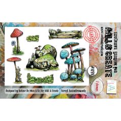   AALL & CREATE Szilikonbélyegző A7 - Forest Accoutrements - Stamp Set (1 db)