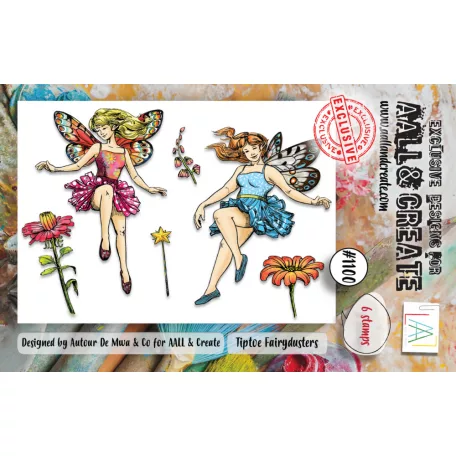 AALL & CREATE Szilikonbélyegző A7 - Tiptoe Fairydusters - Stamp Set (1 db)