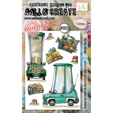 AALL & CREATE Szilikonbélyegző A6 - Movin' On Up - Stamp Set (1 db)