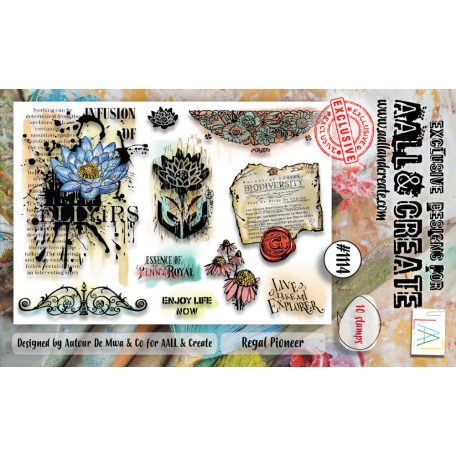 AALL & CREATE Szilikonbélyegző A6 - Regal Pioneer - Stamp Set (1 db)