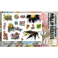   AALL & CREATE Szilikonbélyegző A6 - Love Blast - Stamp Set (1 db)