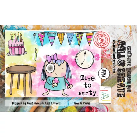 AALL & CREATE Szilikonbélyegző A7 - Time To Party - Stamp Set (1 db)