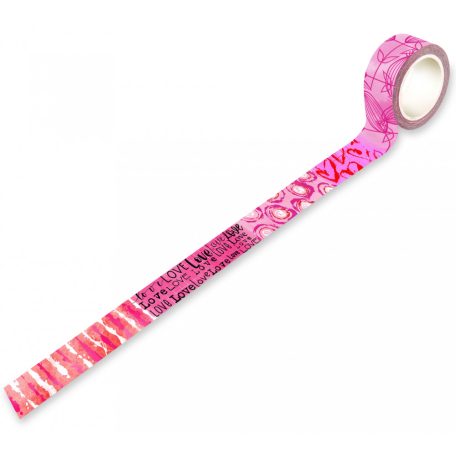 AALL & CREATE Dekorációs ragasztószalag 20mm - Love Land - Washi Tape (1 db)