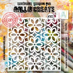 AALL & CREATE Stencil 6" (15 cm) - Corollas (1db)