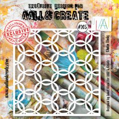 AALL & CREATE Stencil 6" (15 cm) - Chain Links (1db)