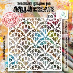 AALL & CREATE Stencil 6" (15 cm) - Deco Sunrise (1db)