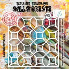   AALL & CREATE Stencil 6" (15 cm) - Jardin à la Française (1db)