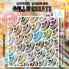 AALL & CREATE Stencil 6" (15 cm) - Scales (1db)