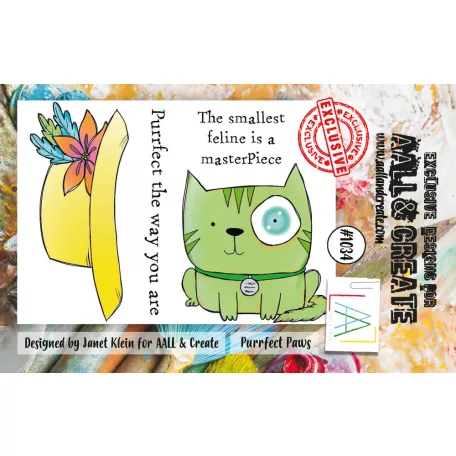 AALL & CREATE Szilikonbélyegző A7 - Purrfect Paws - Stamp Set (1 db)