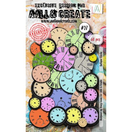 AALL & CREATE Kivágatok - Antique Clocks - Ephemera (1 ív)