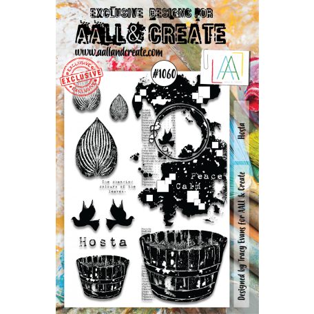 AALL & CREATE Szilikonbélyegző A5 - Hosta - Stamp Set (1 db)