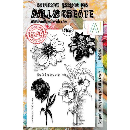 AALL & CREATE Szilikonbélyegző A5 - Hellebore - Stamp Set (1 db)