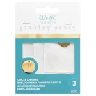 Medál ékszerpréshez - Charms Stainless Steel Circle - We R Makers Jewelry Press (3 db)