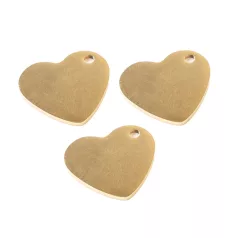  Medál ékszerpréshez - Charms Stainless Steel Heart  - We R Makers Jewelry Press (3 db)
