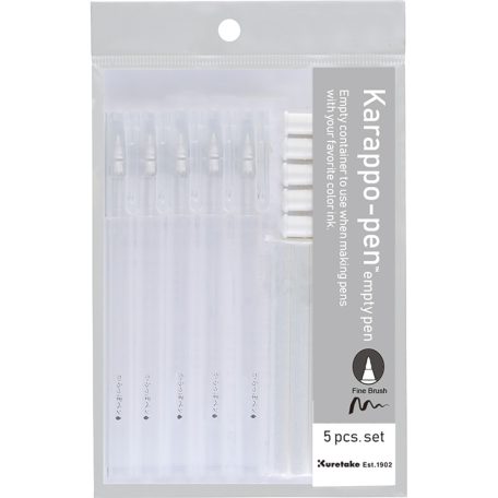 Kuretake Karappo toll készlet - Karappo-pen Empty Pen Fine Brush Tip (1 csomag)