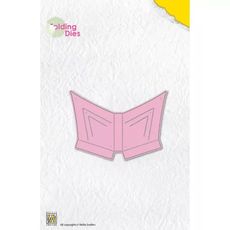 Nellie's Choice Vágósablon - Star Ornament Medium 3D - Folding Dies (1 csomag)