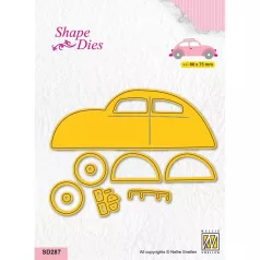   Nellie's Choice Vágósablon - Car - Shape Dies (1 csomag)