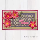 Nellie's Choice Vágósablon - Poinsetta Flower and Branches - Shape Dies (1 csomag)