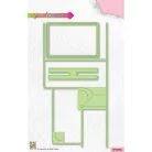 Nellie's Choice Vágósablon - Gift Card - Shape Dies (1 csomag)