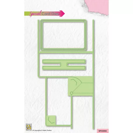 Nellie's Choice Vágósablon - Gift Card - Shape Dies (1 csomag)