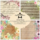 Paper Favourites Scrapbook papírkészlet 12" (30 cm) - Floral Music - Paper Pack (8 ív)