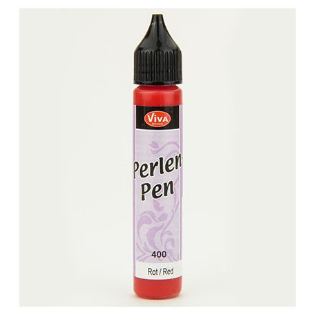 ViVa Decor Folyékony "gyöngy" - 28 ml - Red - Pearl Pen (1 db)