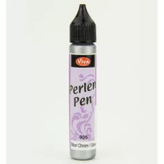   ViVa Decor Folyékony "gyöngy" - 28 ml - Silver chrome - Pearl Pen (1 db)