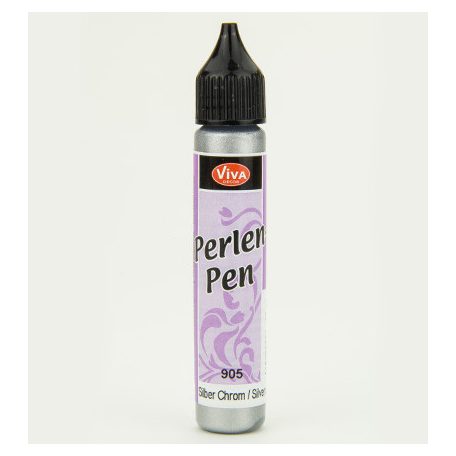 ViVa Decor Folyékony "gyöngy" - 28 ml - Silver chrome - Pearl Pen (1 db)
