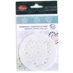   ViVa Decor Pontozó stencil - Gelassenheit der Seele / Serenity of the soul - Zen Pen (3 db)